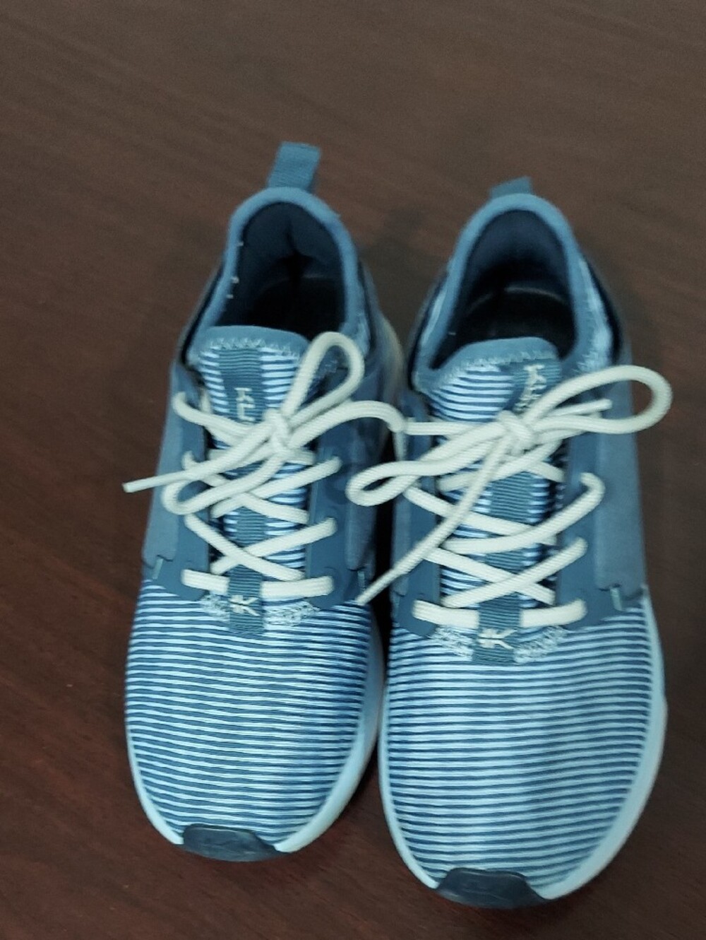 KURU Atom Women's Blue Striped Lightweight Sneakers - Picture 7 of 11